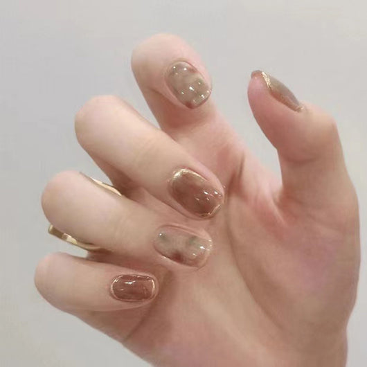 Uñas Postizas de Camelias Hechas a Mano - Removibles y Reutilizables - Image 10