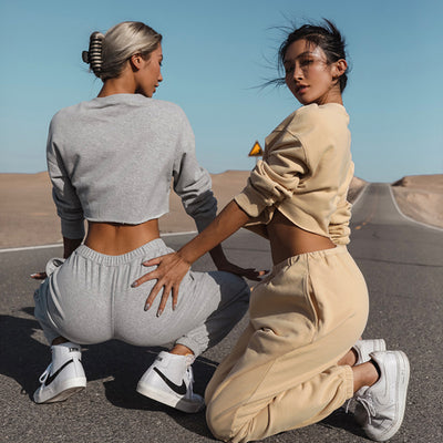 Conjunto Deportivo Mujer Sudadera Suelta y Cómoda - Image 3