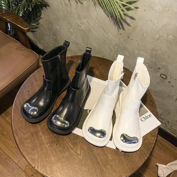 Botas Martin Planas con Punta Cuadrada y Hebilla Metálica