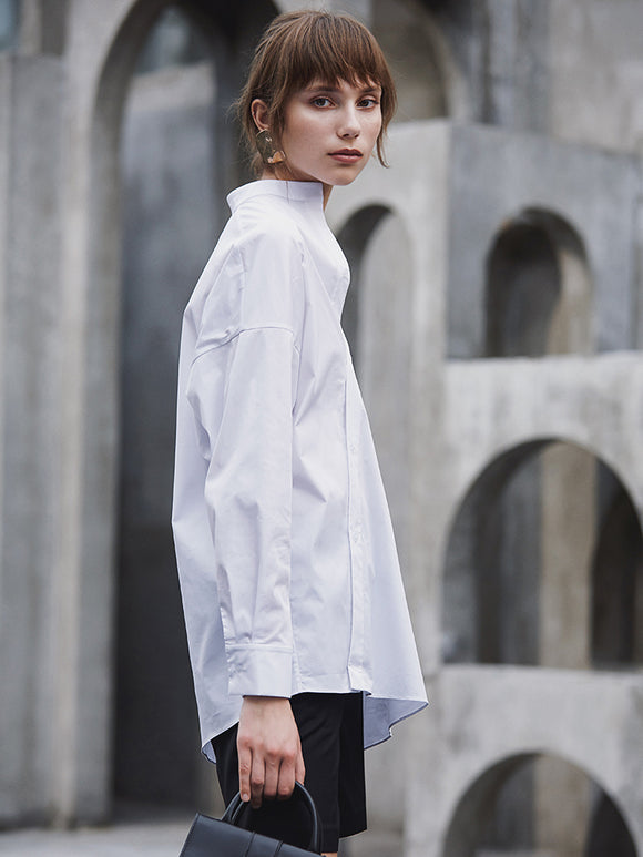 Blusa Suelta Asimétrica e Irregular para Mujer