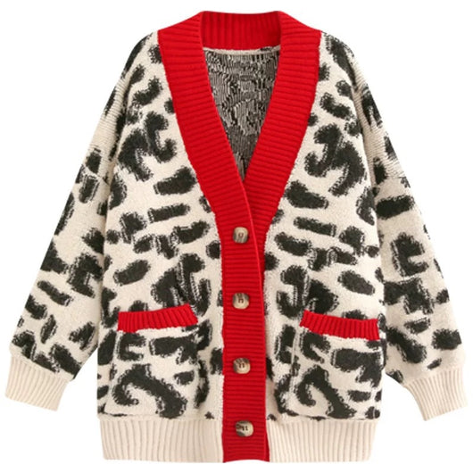 Cardigan Tejido Grueso Holgado de Largo Medio - Versátil para Cualquier Estilo - Image 3