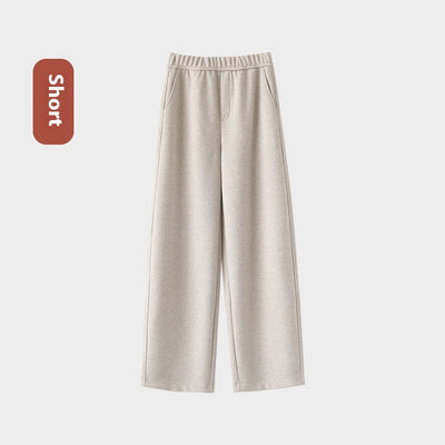 Pantalones de Lana Rectos Térmicos Talle Alto Slim Otoño Invierno - Image 7
