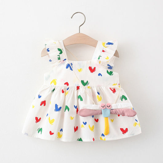 Vestido Infantil Niña Verano Sin Mangas Estampado - Image 10