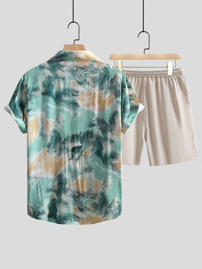 Camisa Casual Estampada de Manga Corta para Hombre - Image 20