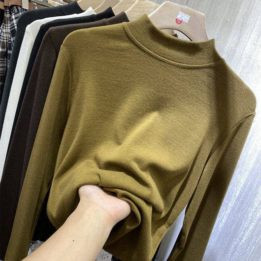 Blusa de Cuello Alto Manga Larga para Mujer - Image 10