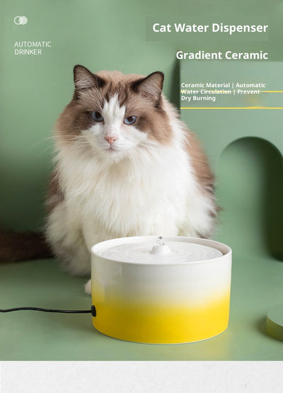 Fuente de Agua Automática para Gatos con Cerámica y Tecnología Eléctrica - Image 16