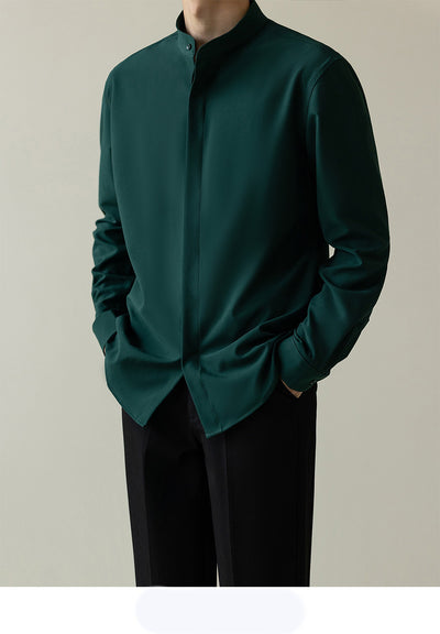Camisa de Negocios Moderna Hombre Corte Coreano Antimanchas sin Arrugas - Image 13