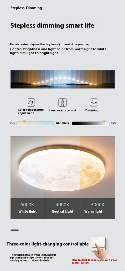 Lámpara LED de Techo Nórdica Moon - Luz Cálida para Dormitorio y Espacios Acogedores - Image 20