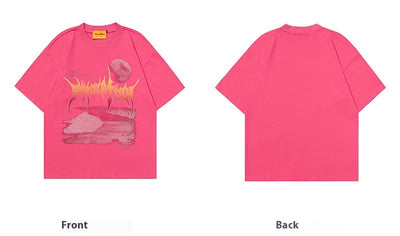 Camiseta Hombre Street Hip-hop Graffiti Manga Corta - Image 6
