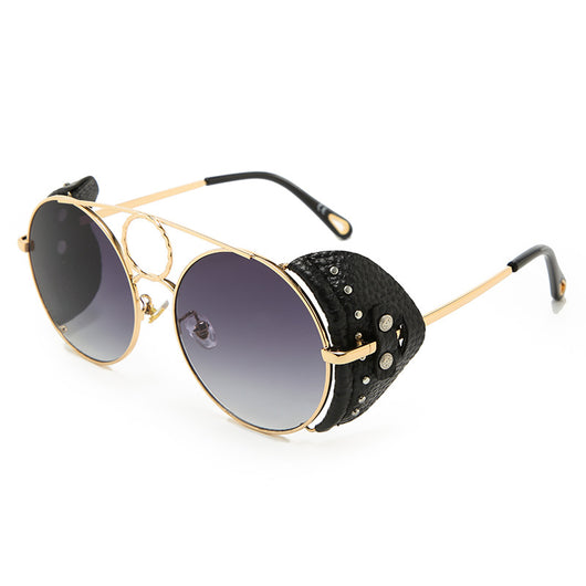 Gafas de Sol Redondas con Remaches Metálicos - Image 6