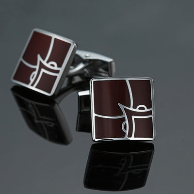 Gemelos Vintage con Patrón Esmaltado - Colección Cube Artesanal - Image 16