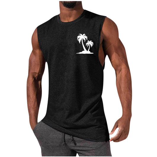 Camiseta Deportiva sin Mangas Hombre Suelta Verano - Image 31