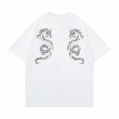 Playera Dragón Zodiacal Estampada Manga Corta para Hombre - Image 2