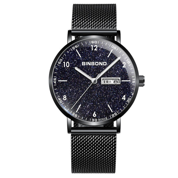 Reloj Inteligente Ultrafino con Diseño de Cielo Estrellado - Resistente al Agua para Adolescentes