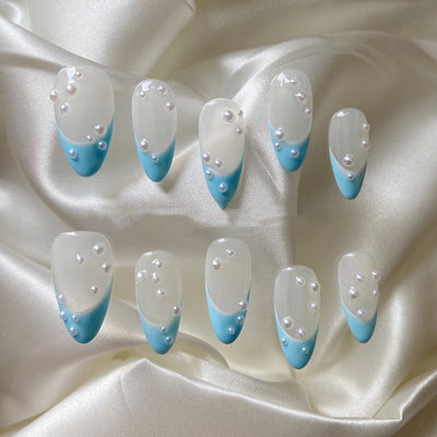 Armadura Personalizada Azul Perla Hecha a Mano