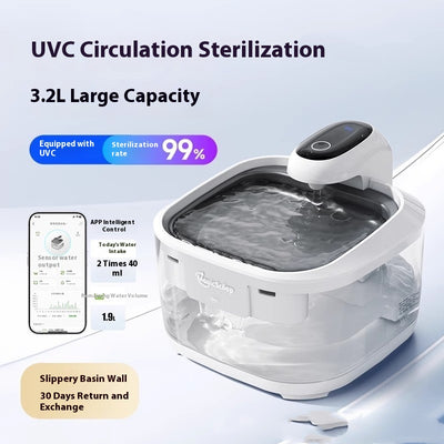 Fuente de Agua Inteligente para Gatos con Filtración Automática
