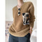 Suéter Oversize Esponjoso para Otoño e Invierno