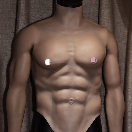 Pecho Musculado de Silicona para Cosplay y Disfraz