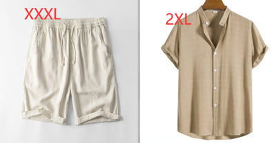 Camisa Manga Corta Cuadros Oscuros para Hombre - Image 15