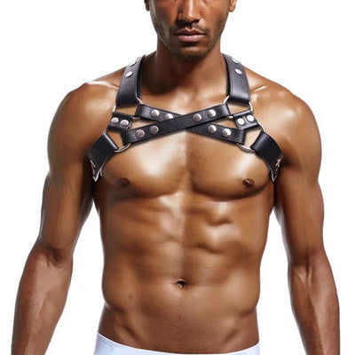Arnés de Pecho Cinturón Ajustable para Hombre - Estilo Biker Nocturno - Image 3