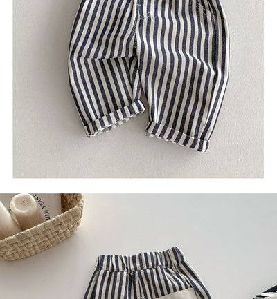 Pantalones Casuales para Niño con Estampado de Rayas Estilo Japonés - Image 14