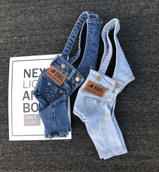 Ropa para Perros - Jeans con Tirantes Estilo Clásico - Image 7