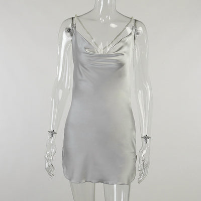 Vestido Sling de Perlas para Mujer con Mochila Integrada - Image 6