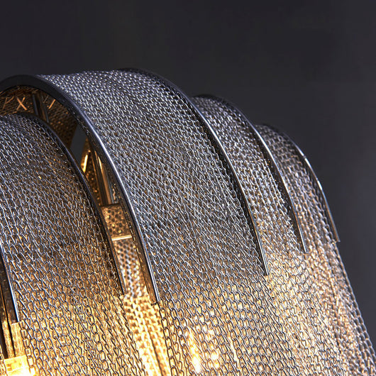 Lámpara de Pared Aluminio con Cadena Borla Estilo Italiano - Image 12