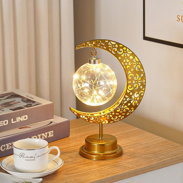 Lámpara LED Decorativa Luna de Hierro Personalizada