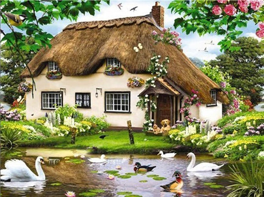 Cuadro de Diamantes 5D DIY - Pintura de Paisaje para el Hogar - Image 19