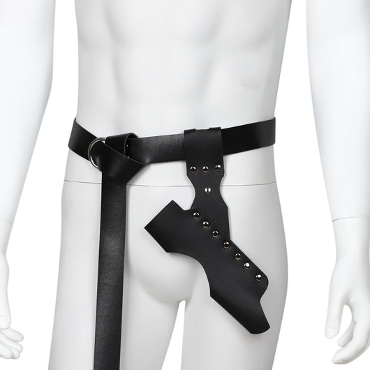 Cinturón de Cuero Pirata con Soporte para Espada y Daga - Image 12