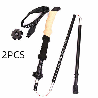 Bastón de Trekking Telescópico Plegable de 5 Secciones - Mango EVA Ergonómico - Image 8