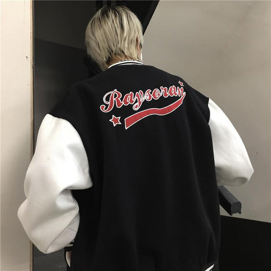 Chaqueta Beisbolera Retro Holgada para Mujer - Image 13