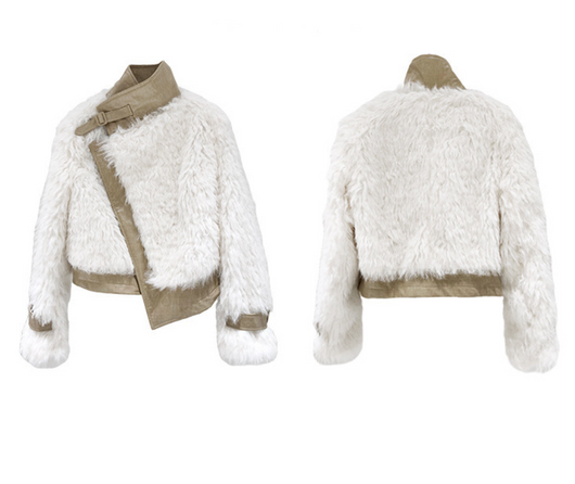 Chaqueta Corta Dorada Estilo Coreano con Hebilla Elegante - Image 5