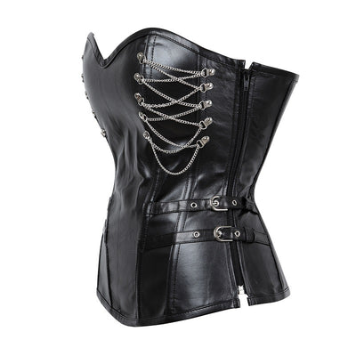 Corset de Acero y Cuero con Cierre Gótico - Image 10