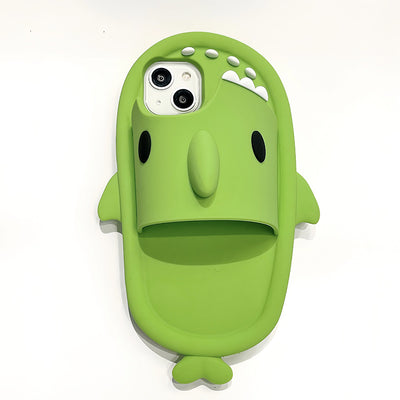 Funda Protectora Tiburón Divertido para iPhone 11, 12, 13, 14 Pro Max - Silicona Suave Antigolpes - Image 17