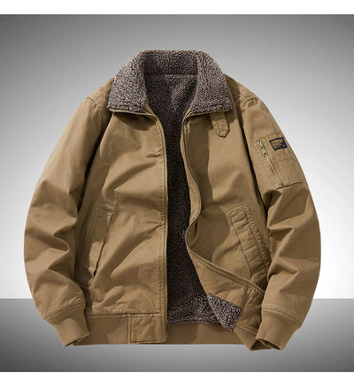 Overol Casual Holgado de Algodón Grueso Forrado en Fleece para Tallas Grandes - Image 25