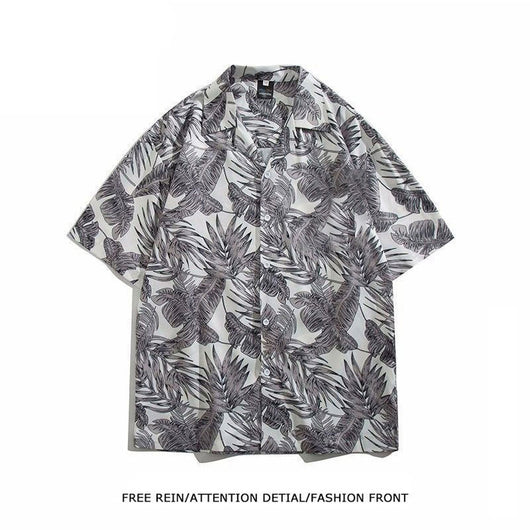 Camisa Floral Vintage con Estampado Óleo para Hombre - Image 8