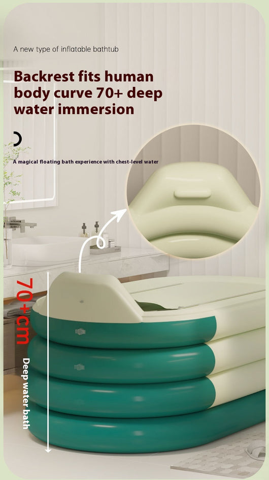 Bañera Inflable Portátil con Almacenamiento Integrado - Image 10