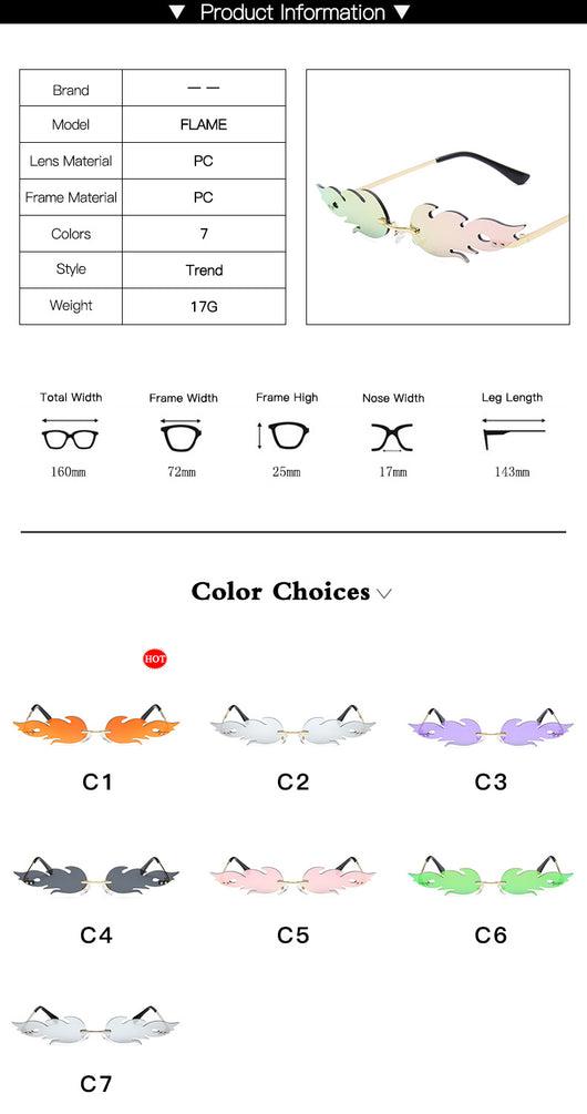 Gafas de Sol Flame Jurchen Film - Diseño Retro Ahumado - Image 29