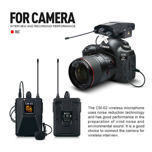 Micrófono Inalámbrico Solapa para Cámara, SLR e Entrevistas - Image 11