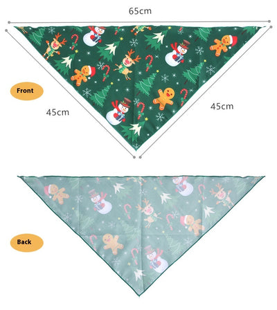 Babero Triangular Navideño para Mascotas - Toalla Absorbente para Perros - Image 11