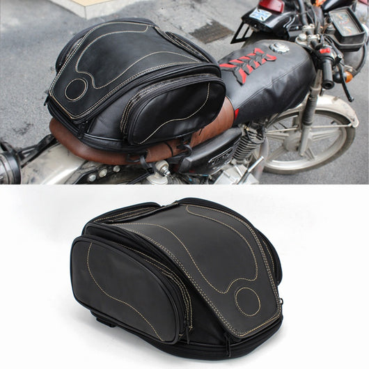 Bolsa Retro para Moto con Almacenamiento de Casco Impermeable