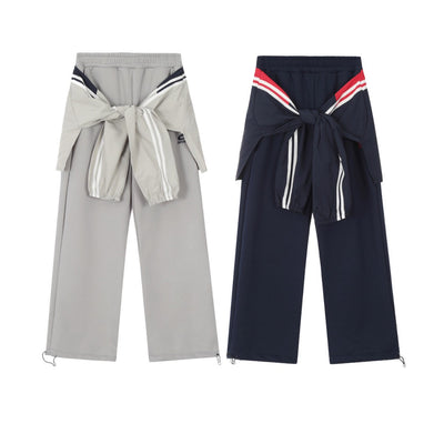 Pantalones de Buzo con Diseño de Tiras y Forro Polar - Image 10