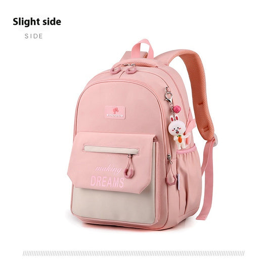 Mochila Escolar Ligera y de Gran Capacidad con Contraste de Colores - Image 16