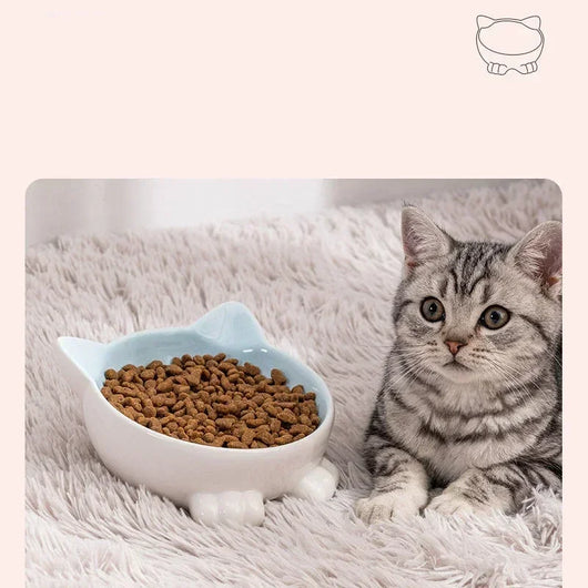 Comedero Elevado para Gatos Cerámica con Diseño Felino - Image 15