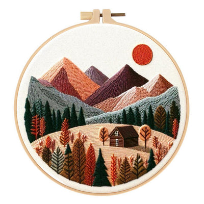 Kit de Bordado Europeo Primavera-Verano: Colección Montaña y Costa - Image 10