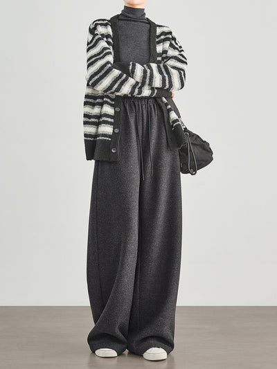 Pantalones de Jogger en Tweed Estampado - Mezcla de Lana Confortable - Image 4
