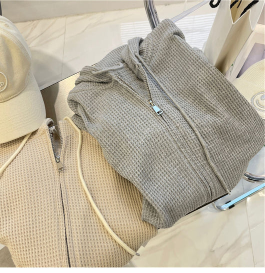 Cardigan Suelto con Capucha y Cierre de Cremallera para Mujer - Image 19
