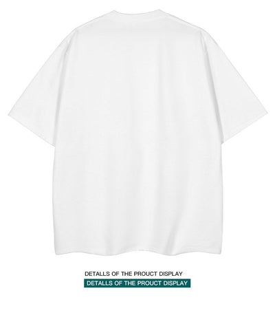 Moss green short-sleeve cotton t-shirt with a crew neck and a relaxed, oversized fit. - Image 22